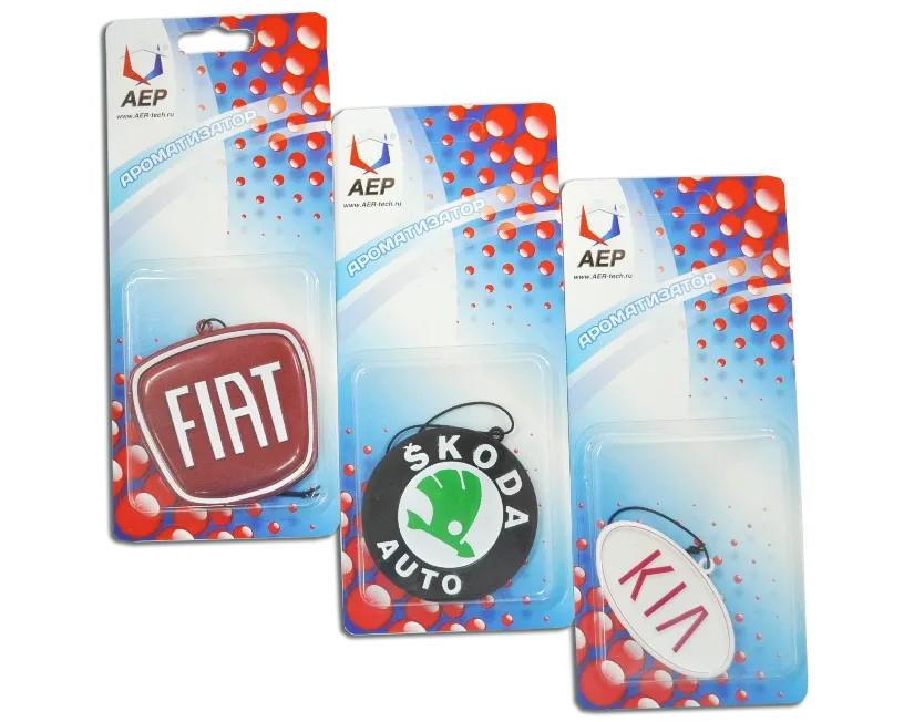 Изготовление ароматизаторов для автомобилей | АЕР Ароматизаторы для автомобилей
